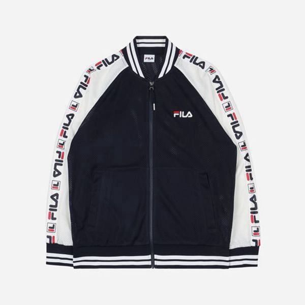 Fila Heritage Mesh Women's Jackets - Navy,NZ 829-83107